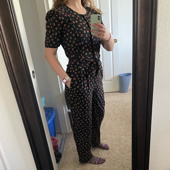 Darian Pants - Darian Petite Vintage Fruit Jumpsuit Size 6